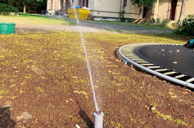 Sprenkleranlage im Garten