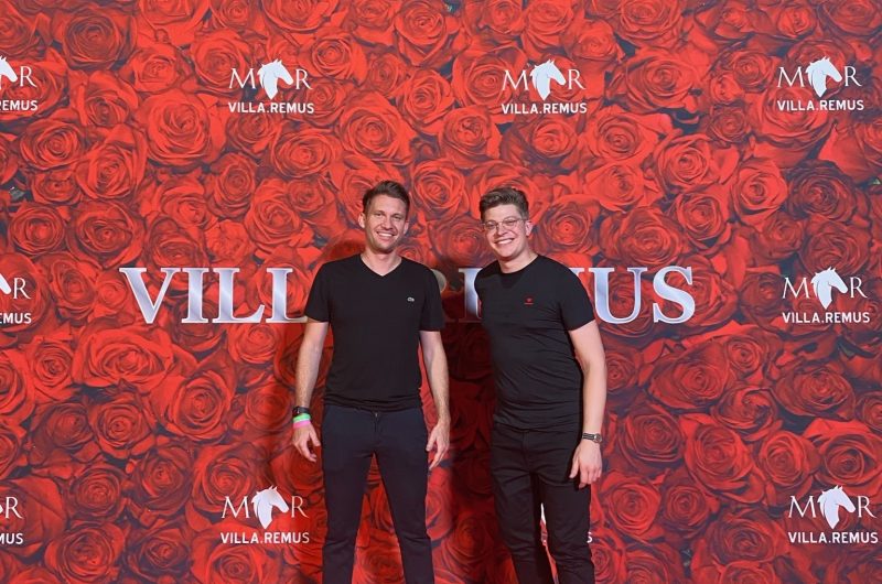Villa Remus | The two Sebastians at the opening party