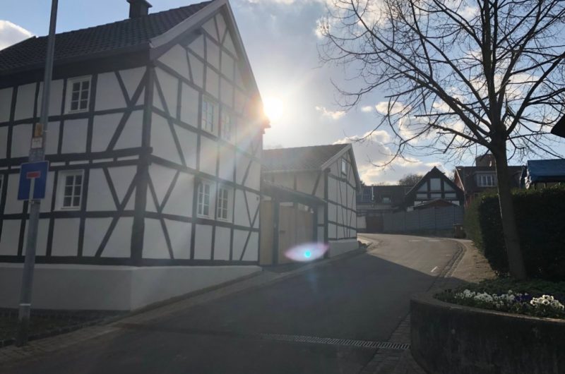 Project Brühl | The historic half-timbered house at the front was also integrated into our Smart Home System